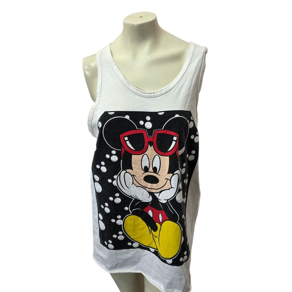 Vintage Mickey Unlimited Minnie Mouse Tahiti Apparel‎ Open Back Tank Top OS 90s